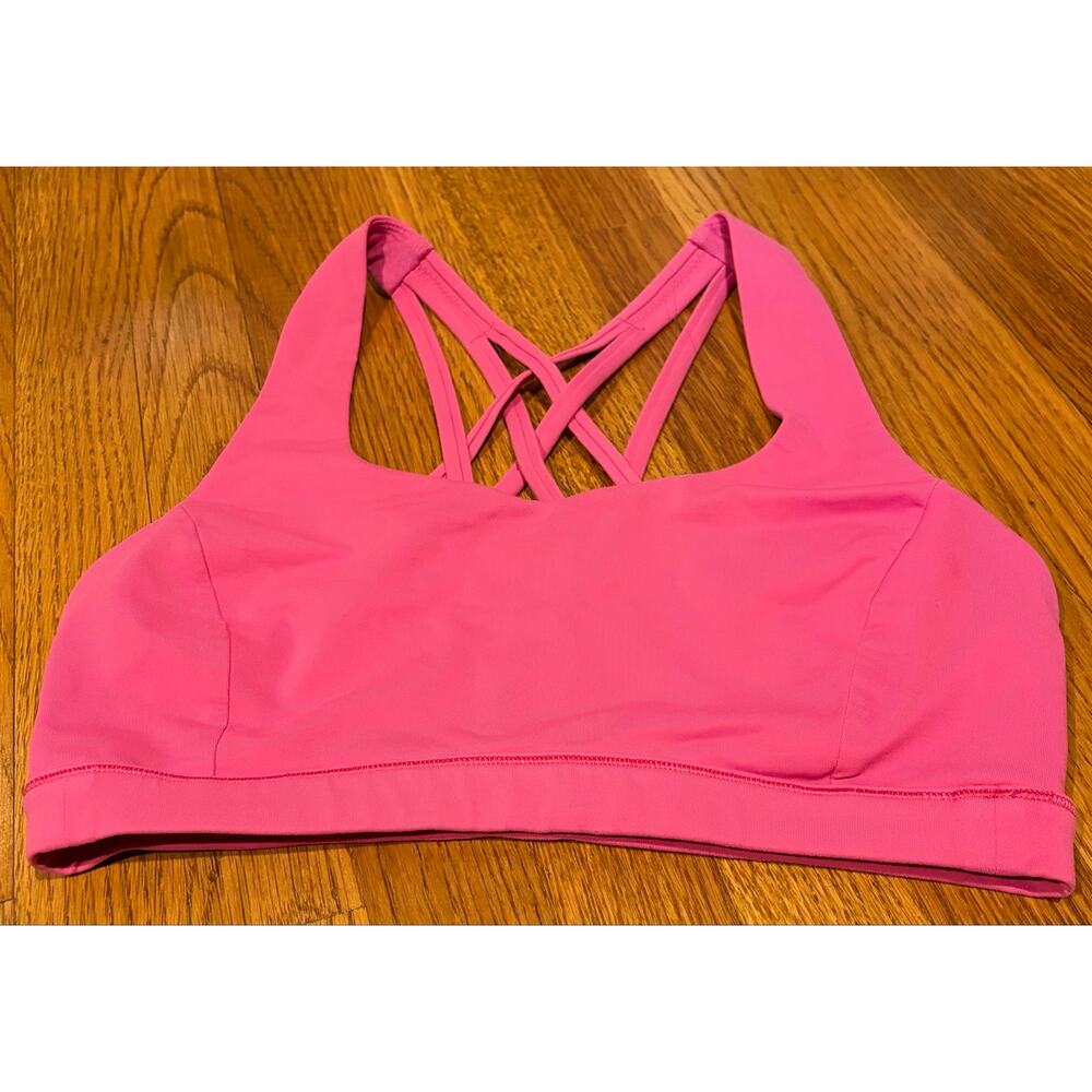 Lululemon Women’s Pink Strappy Back Sports Bra Size 6